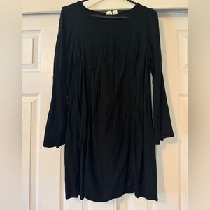 Roxy Long Bell-Sleeve Mini Dress